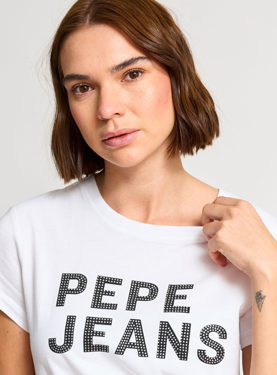 POLERA MANGA CORTA ALGODÓN MUJER PEPE JEANS GIO - 3