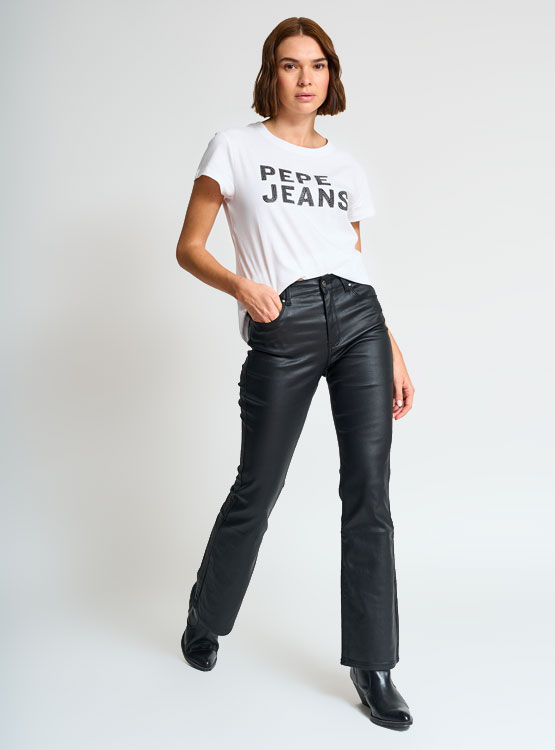 POLERA MANGA CORTA ALGODÓN MUJER PEPE JEANS GIO - 4