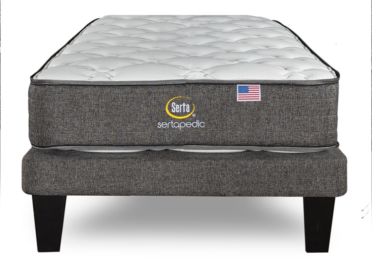 CAMA EUROPEA SERTA SERTAPEDIC 1.5 PLAZAS GRIS - 3