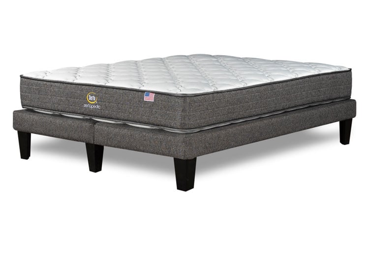CAMA EUROPEA SERTA SERTAPEDIC 2 PLAZAS B/D GRIS - 1
