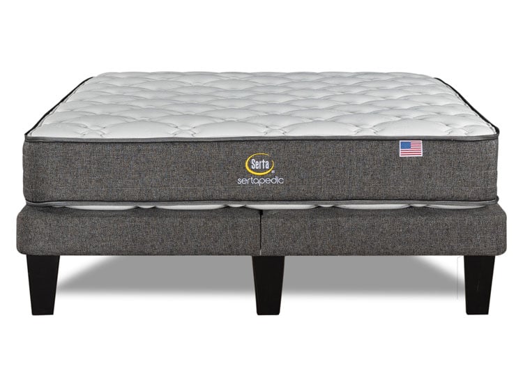 CAMA EUROPEA SERTA SERTAPEDIC 2 PLAZAS B/D GRIS - 2