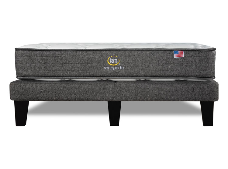 CAMA EUROPEA SERTA SERTAPEDIC 2 PLAZAS B/D GRIS - 3