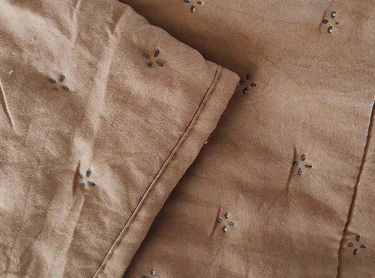 CUBRECAMA QUILT ILLUSIONS KING CAFE LISO ROMA - 3
