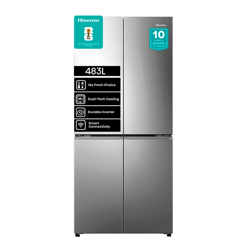REFRIGERADOR SIDE BY SIDE HISENSE 456L NO FROST RQ5P470NECF - 2