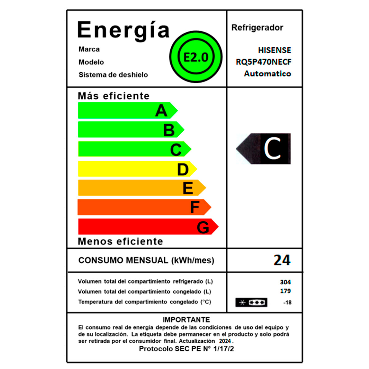 REFRIGERADOR SIDE BY SIDE HISENSE 456L NO FROST RQ5P470NECF - 12