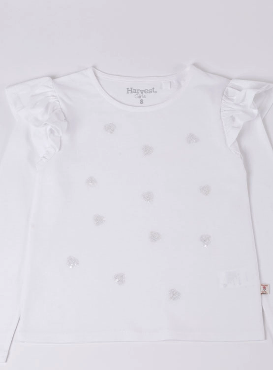 POLERA MANGA LARGA ALGODÓN NIÑA HARVEST LENTEJUELAS - 3