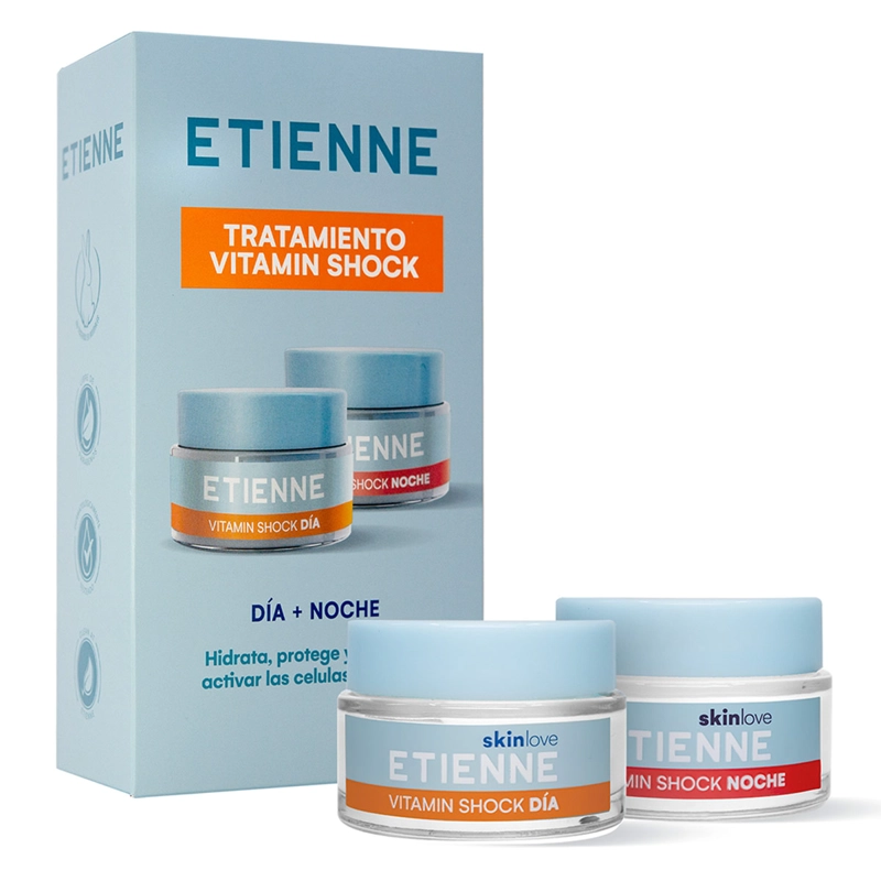 PACK ETIENNE VITAMIN SHOCK DÍA 50 GR + NOCHE 50 GR - 1