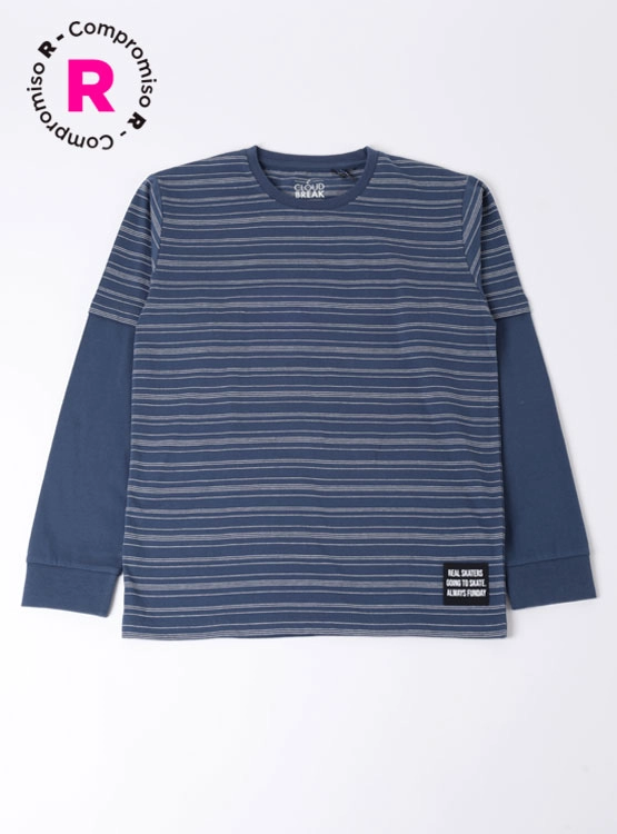 POLERA MANGA LARGA ALGODÓN NIÑO CLOUDBREAK - 1
