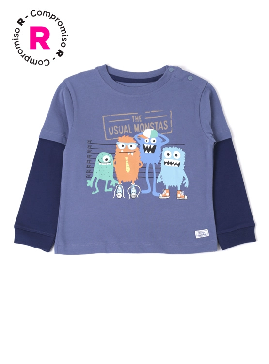 POLERA MANGA LARGA DOBLE ALGODÓN NIÑO BABY HARVEST - 1