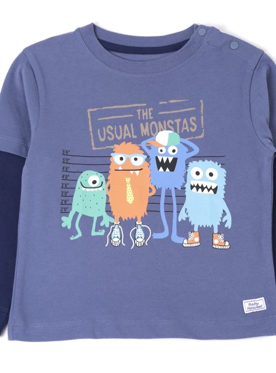POLERA MANGA LARGA DOBLE ALGODÓN NIÑO BABY HARVEST - 3