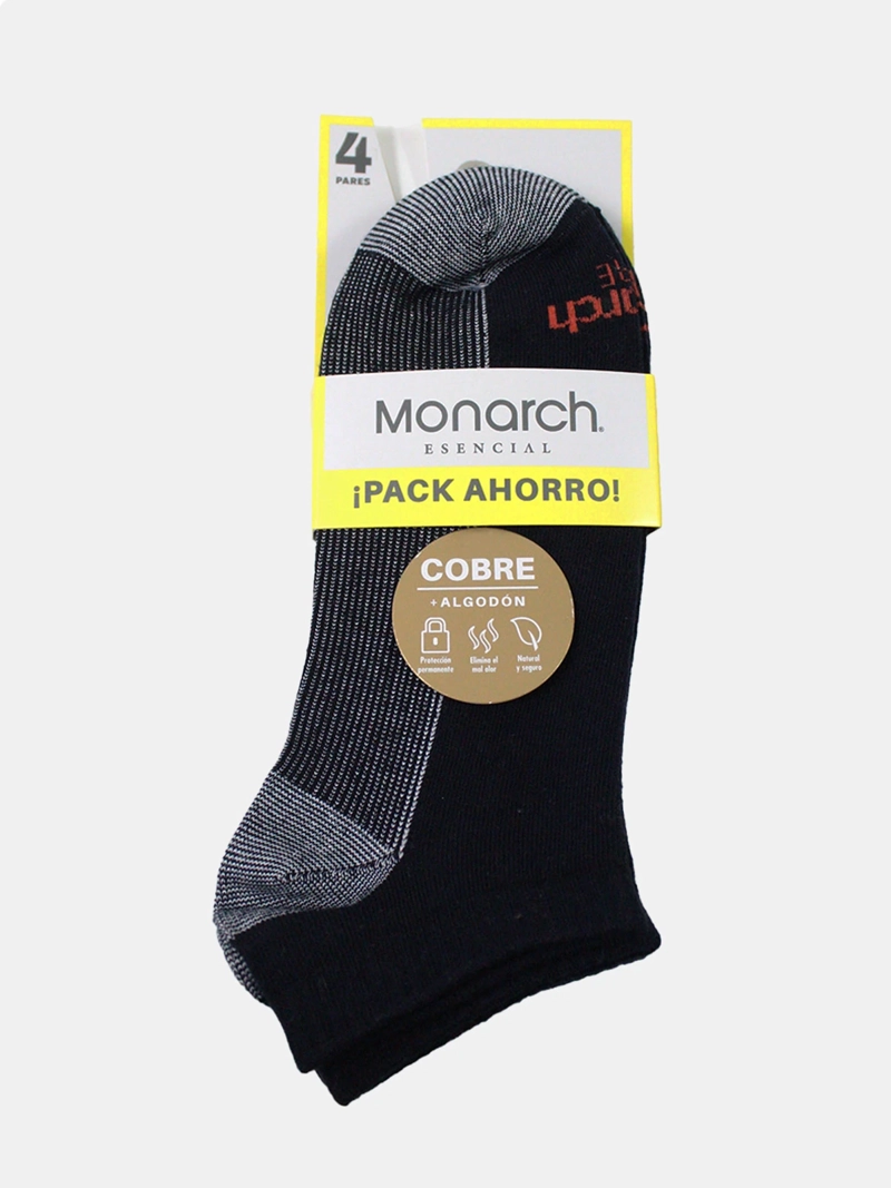 PACK X4 CALCETINES HOMBRE MONARCH CASUAL - 3