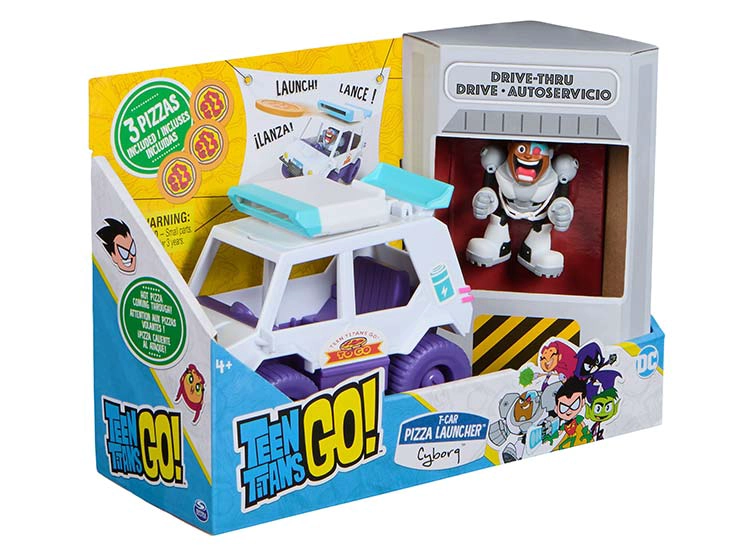 TEEN TITANS AUTO LANZADOR DE PIZZAS - 1