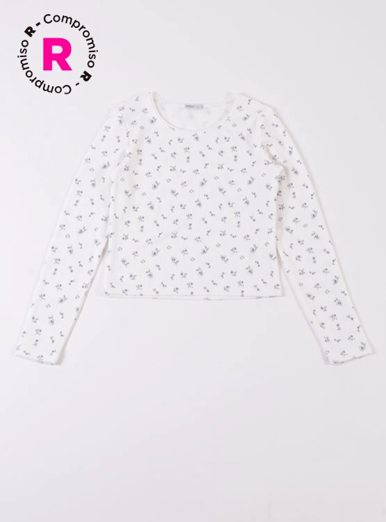 POLERA MANGA LARGA NIÑA INDEX TEEN FLORES