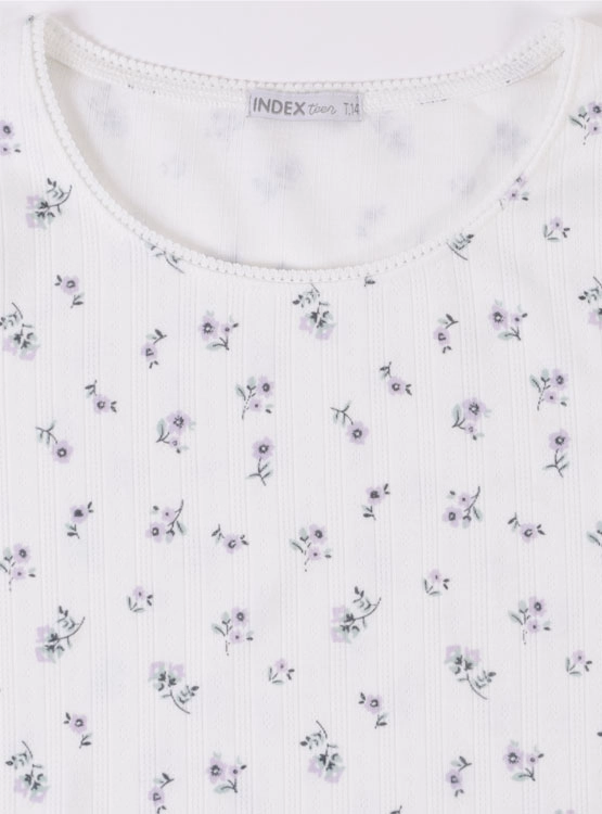 POLERA MANGA LARGA NIÑA INDEX TEEN FLORES - 3