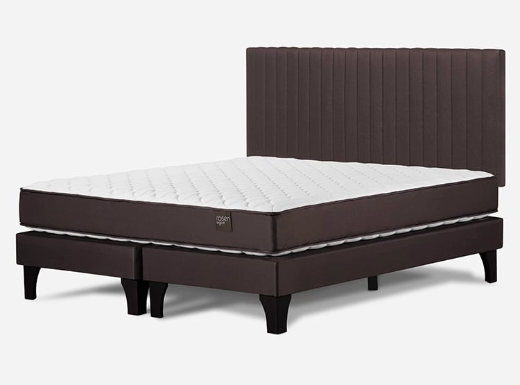 JUEGO DE DORMITORIO ROSEN CAMA EUROPEA ERGO T NEW BD 2 PLAZAS + RESPALDO LUCIO - 2