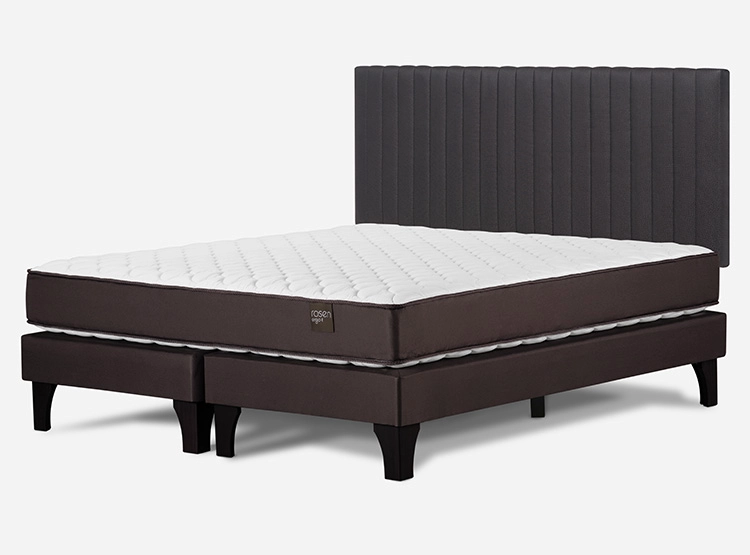 JUEGO DE DORMITORIO ROSEN CAMA EUROPEA ERGO T NEW BD 2 PLAZAS + RESPALDO LUCIO - 2