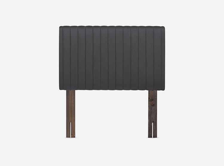 JUEGO DE DORMITORIO ROSEN CAMA EUROPEA INDIE 1.5 PLAZAS + RESPALDO LUCIO GRAFITO - 2