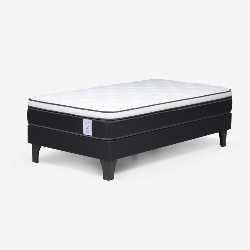 JUEGO DE DORMITORIO ROSEN CAMA EUROPEA NEW STYLE 6 1 PLAZA + SET LUCIO GRAFITO - 8