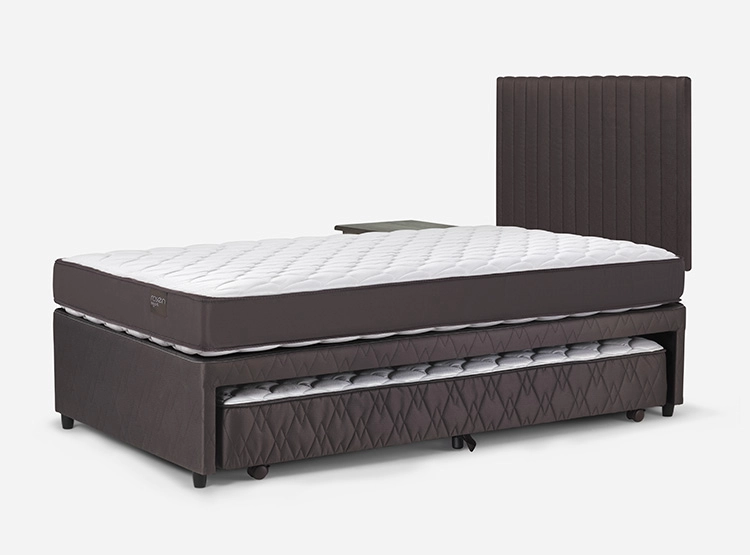 JUEGO DE DORMITORIO ROSEN CAMA NIDO ERGO T NEW 1.5 PLAZAS + SET LUCIO CHOCOLATE - 2