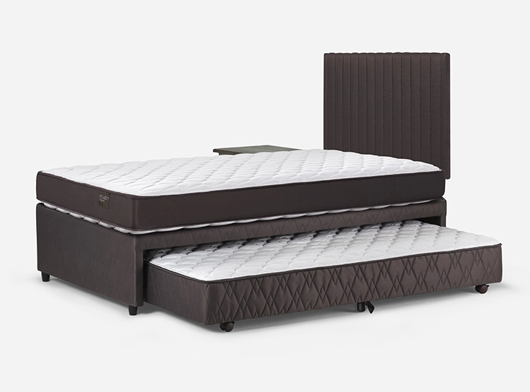 JUEGO DE DORMITORIO ROSEN CAMA NIDO ERGO T NEW 1.5 PLAZAS + SET LUCIO CHOCOLATE - 5
