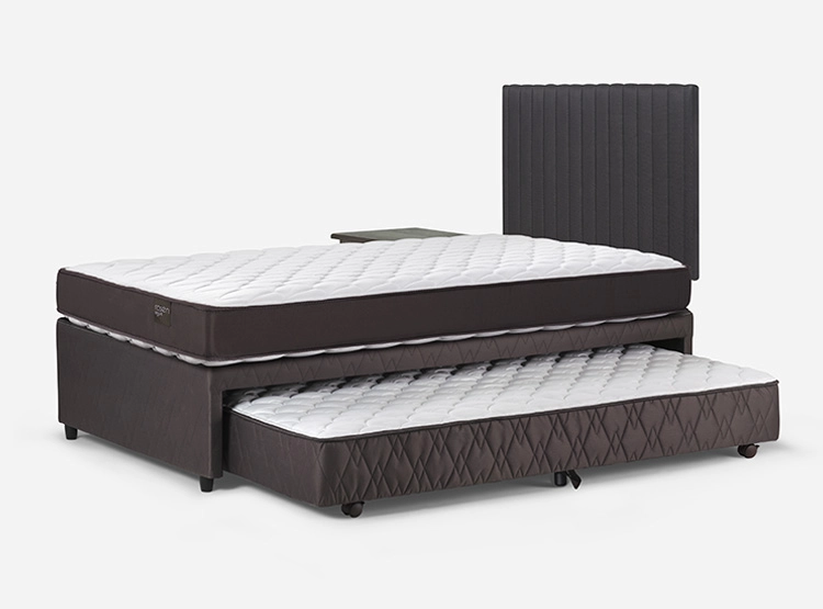 JUEGO DE DORMITORIO ROSEN CAMA NIDO ERGO T NEW 1.5 PLAZAS + SET LUCIO GRAFITO - 5