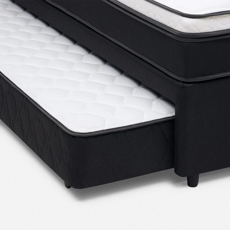 JUEGO DE DORMITORIO ROSEN CAMA NIDO NEW STYLE 6 1.5 PLAZAS + SET LUCIO GRAFITO - 4