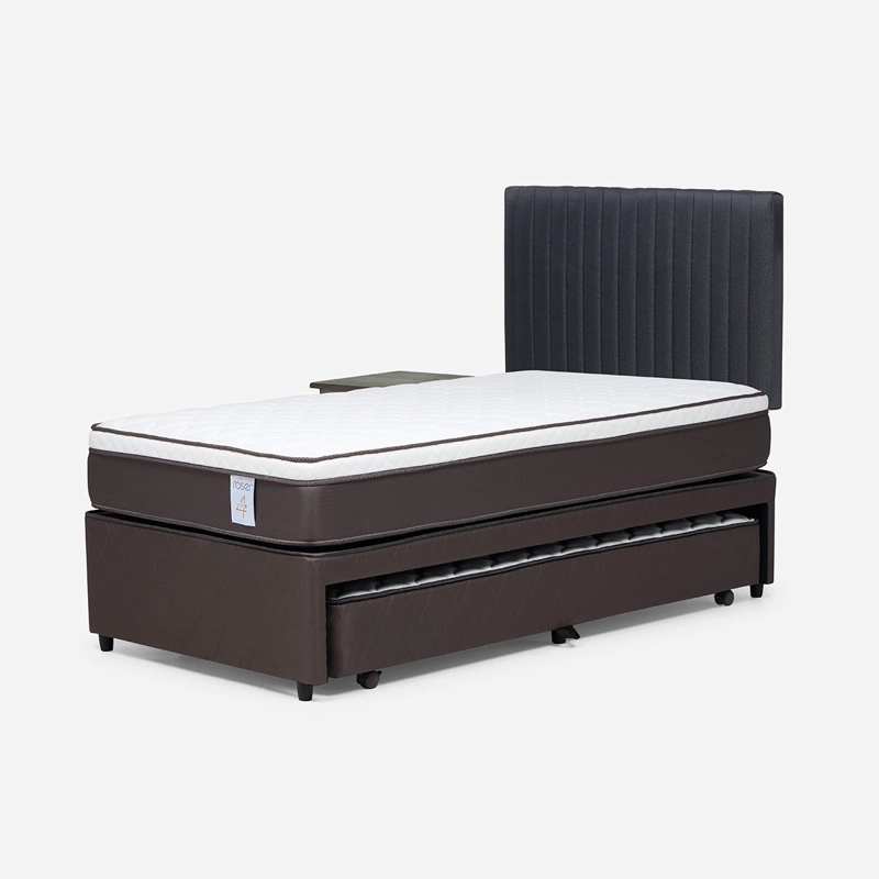 JUEGO DE DORMITORIO ROSEN CAMA NIDO NS4 PLUS 1.5 PLAZAS + SET LUCIO GRAFITO - 2