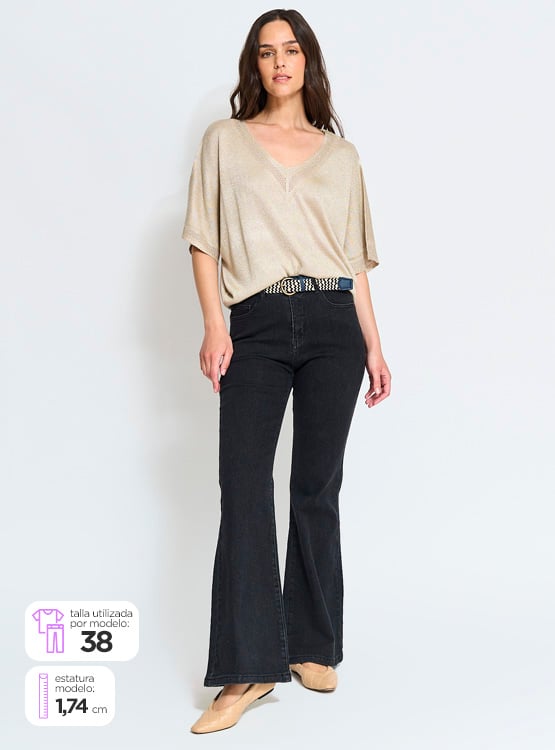 JEANS MUJER REGATTA FLARE ALGODÓN - 1