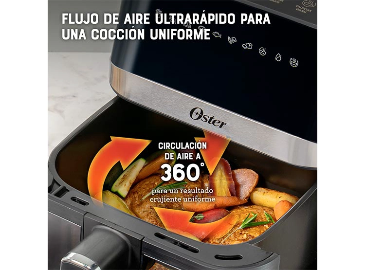 FREIDORA DE AIRE OSTER 4 L DIAMOND FORCE CKSTAF40WDDF-052 - 12