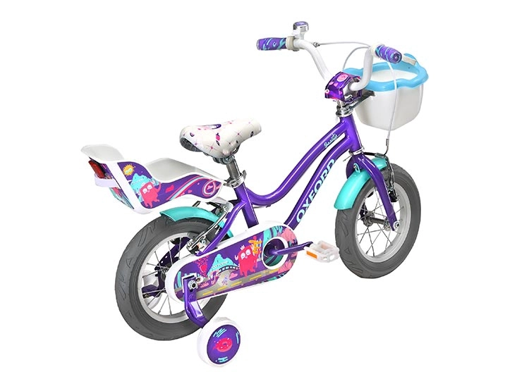BICICLETA INFANTIL OXFORD BEAUTY MORADO ARO 12 - 4