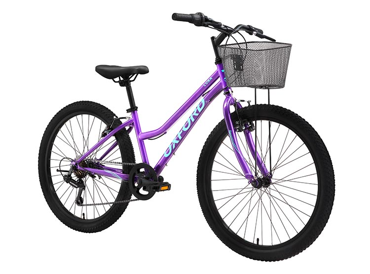 BICICLETA INFANTIL OXFORD LUNA MORADO ARO 24