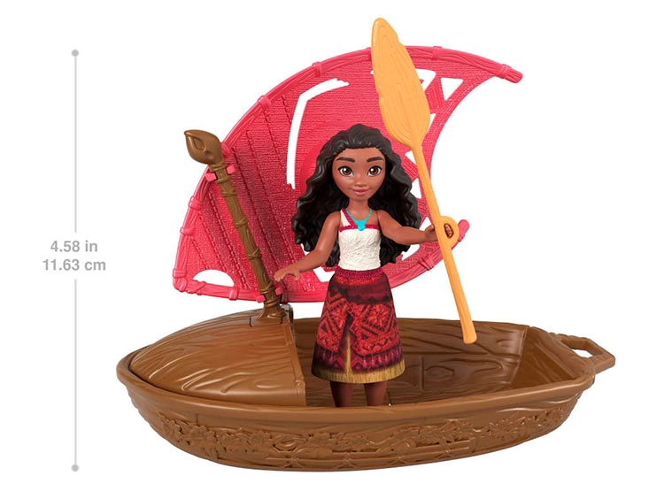 MOANA 2 SET DE JUEGO CANOA CON MINI MUÑECA SORPRESA Y ACCESORIOS - 6