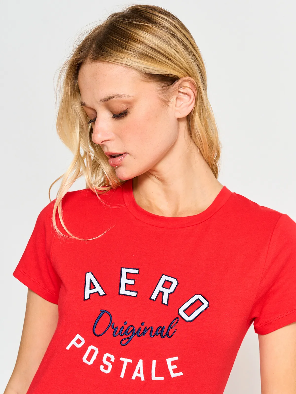 POLERA MANGA CORTA ALGODÓN MUJER AEROPOSTALE KYLIE - 3