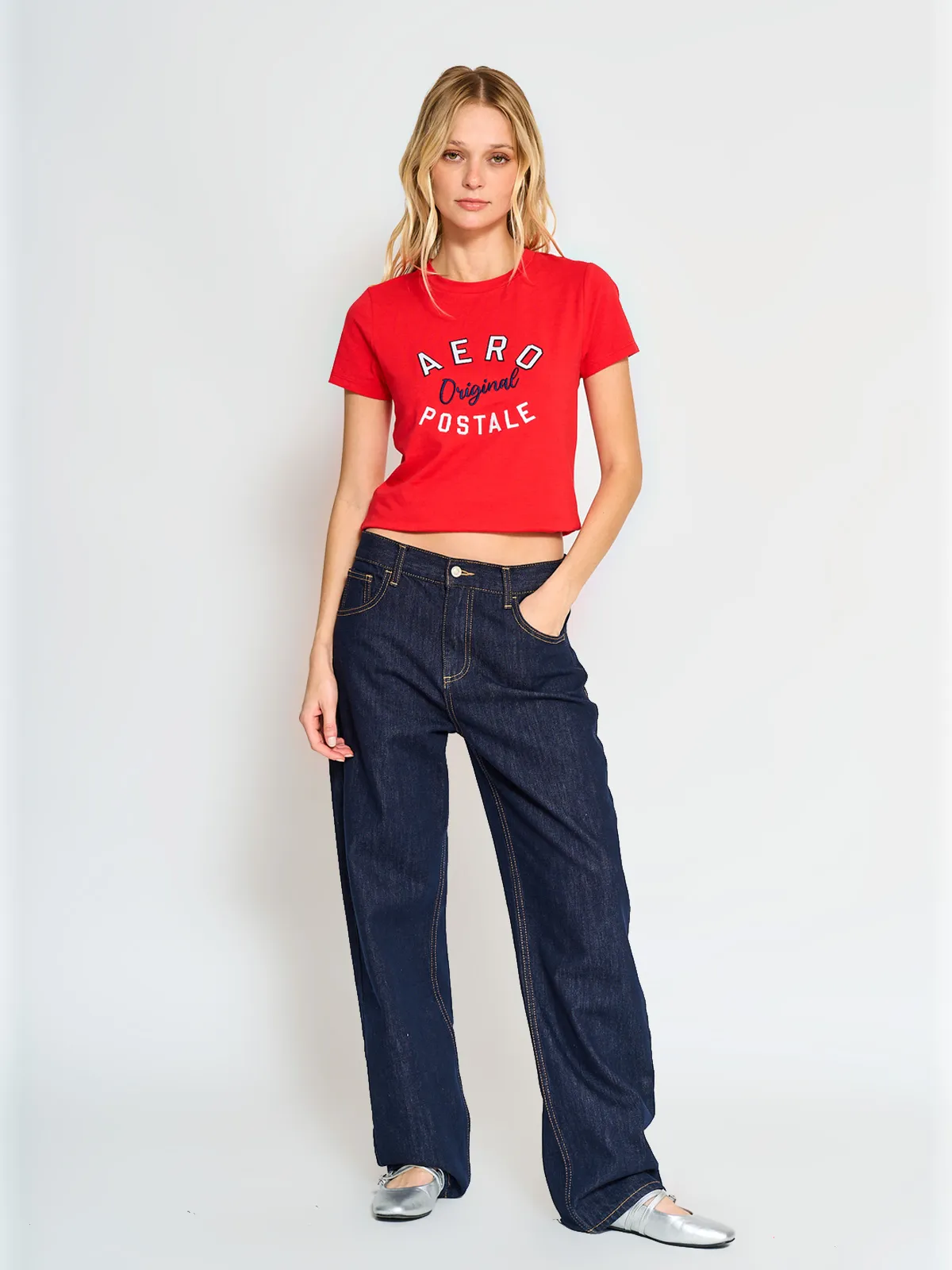 POLERA MANGA CORTA ALGODÓN MUJER AEROPOSTALE KYLIE - 4