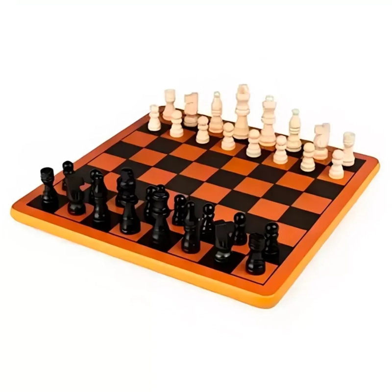 JUEGO FAMILIAR AJEDREZ DE MADERA - 4