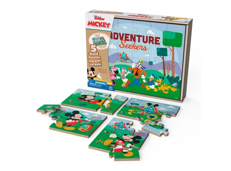 PUZZLE DE MADERA MICKEY 5 EN 1 - 3