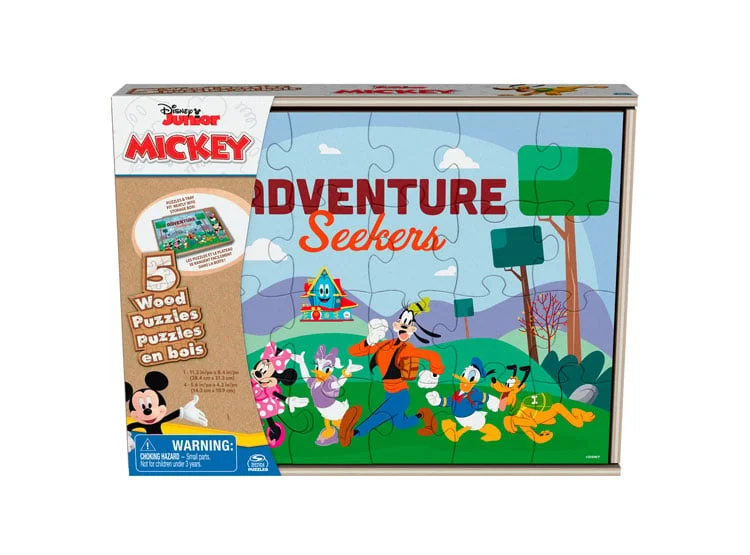 PUZZLE DE MADERA MICKEY 5 EN 1 - 4