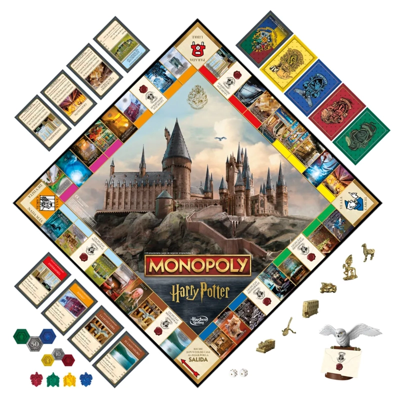 JUEGO DE MESA MONOPOLY HARRY POTTER - 7