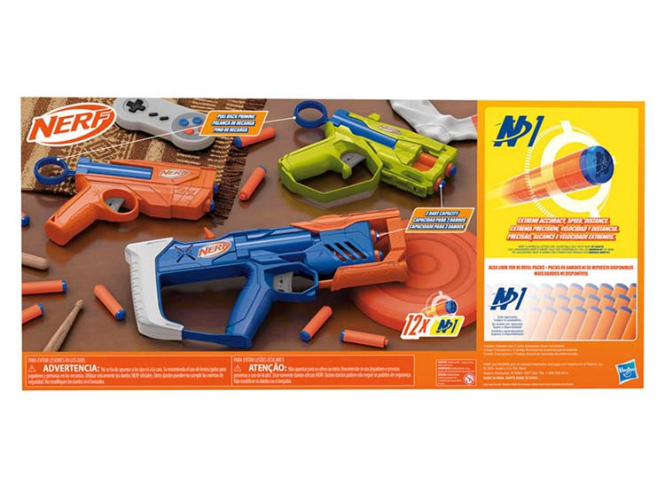 LANZADOR NERF N SERIES TRIPLE ACTION - 11