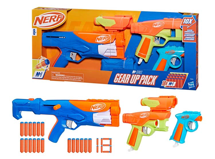 LANZADOR NERF N SERIES GEAR UP PACK - 1