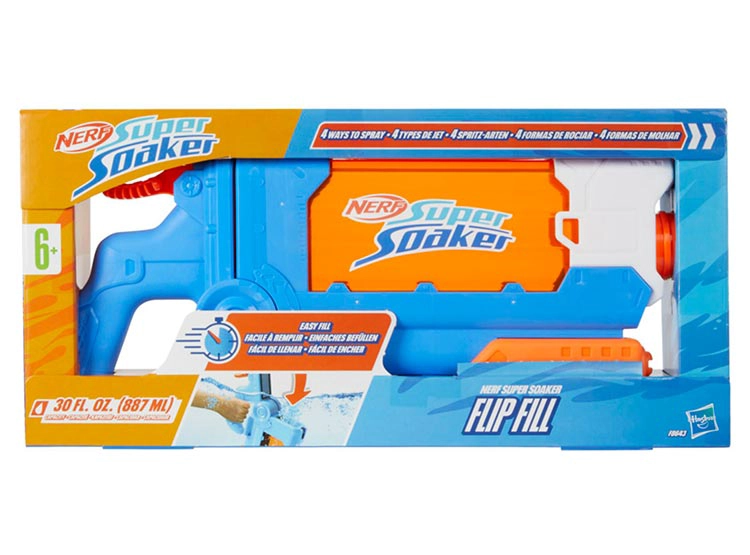 LANZADOR DE AGUA SÚPER SOAKER FLIP FILL - 10