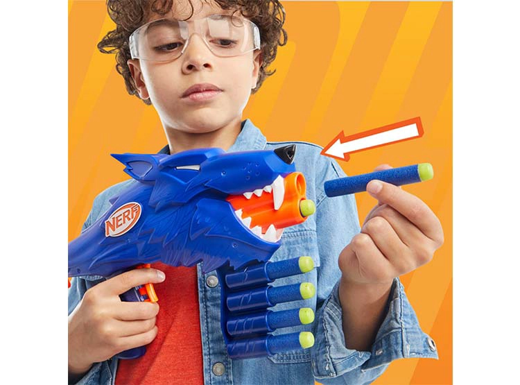 LANZADOR NERF WILD WOLFPACK - 6
