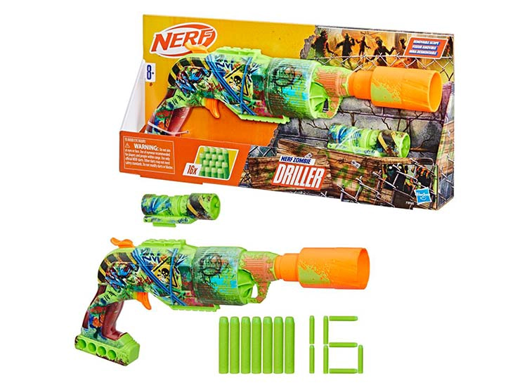 LANZADOR NERF ZOMBIE DRILLER