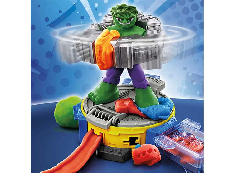 MASAS Y PLASTILINAS PLAY DOH MARVEL HULK APLASTA Y MOLDEA - 11