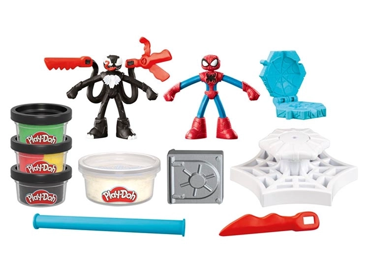 MASAS Y PLASTILINAS PLAY DOH MARVEL SPIDER-MAN LANZA Y ATRAPA - 1