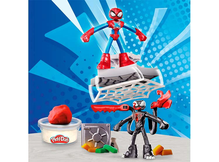 MASAS Y PLASTILINAS PLAY DOH MARVEL SPIDER-MAN LANZA Y ATRAPA - 15