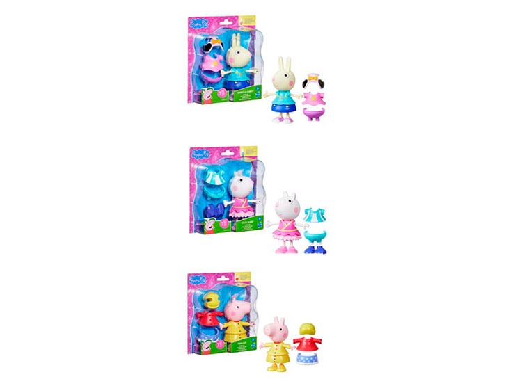 MUÑECA PEPPA PIG Y SUS AMIGOS CON ESTILOS DIVERTIDOS - 2
