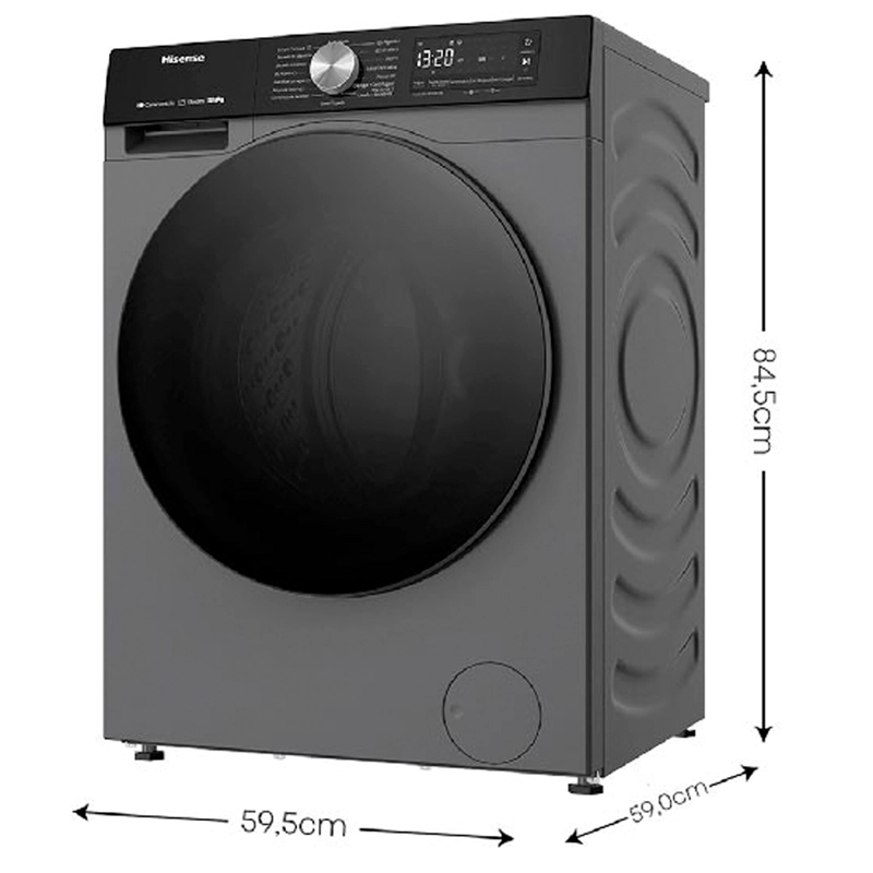 LAVADORA SECADORA HISENSE WD3S1243BT 12KG/8KG GRAFITO - 2