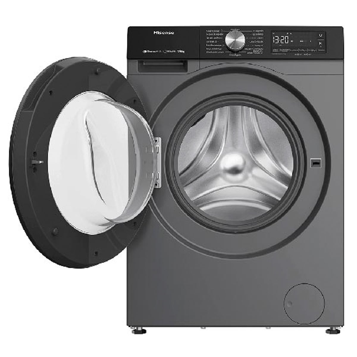 LAVADORA SECADORA HISENSE WD3S1243BT 12KG/8KG GRAFITO - 3