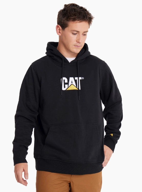 POLERÓN HOMBRE CAT LOGO HOOD - 1